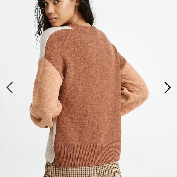 Madewell Colorblock Payton Pullover Sweater in Coziest Yarn - Picture 3 of 9